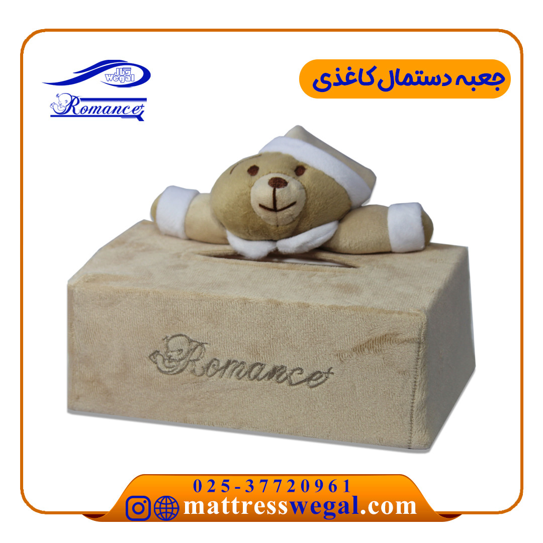 جا دستمال کاغذی مدل خرس رومنس