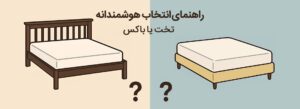 تخت یا باکس؟ راهنمای هوشمندانه انتخاب پایه تخت 
