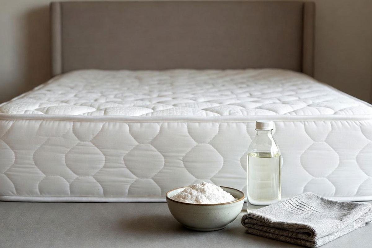 تمیز کردن لکه تشک در خانه