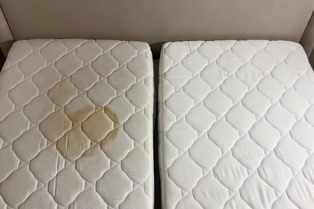 پاک کردن لکه قهوه از تشک خواب