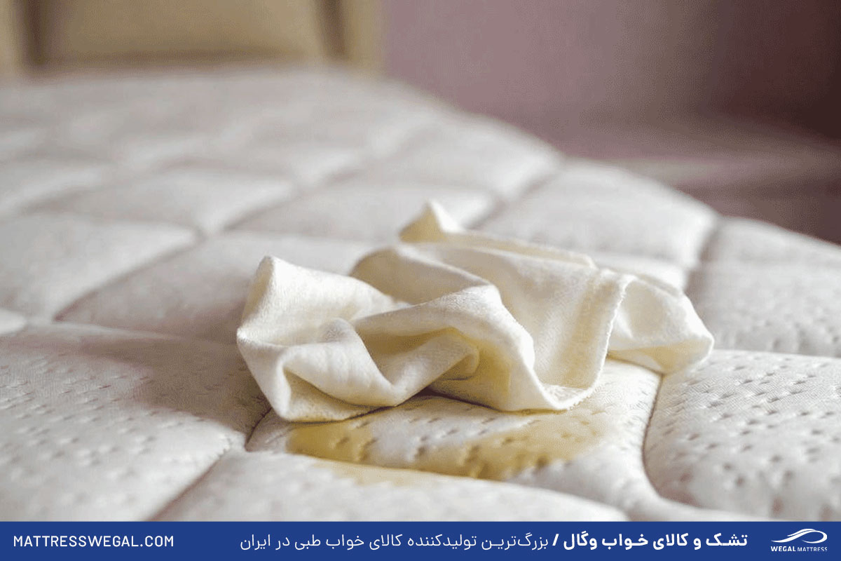 تمیز کردن لکه ادرار از تشک