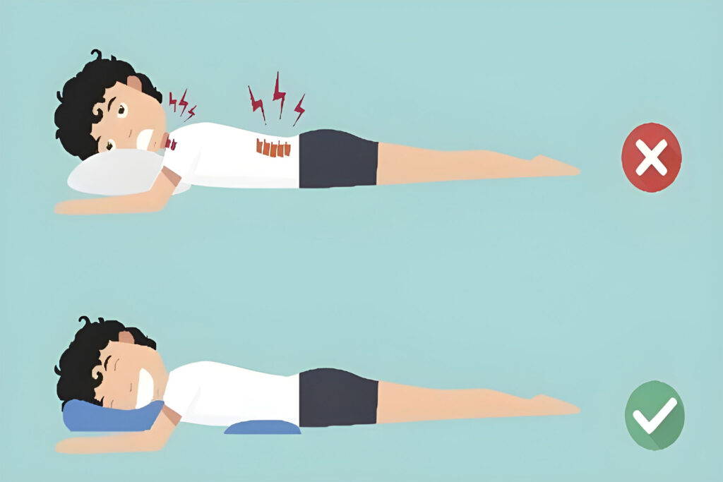 بهترین حالت خوابیدن برای شکستگی مهره کمر